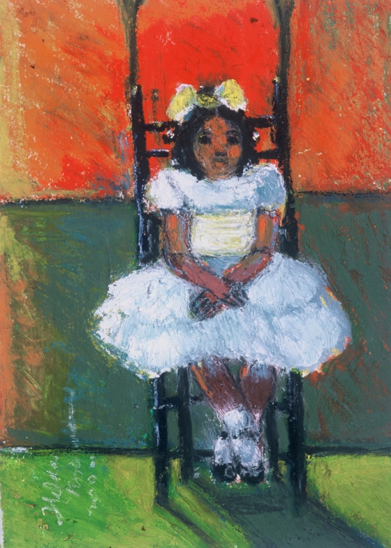 Girl in Chair, by Hilda Robinson